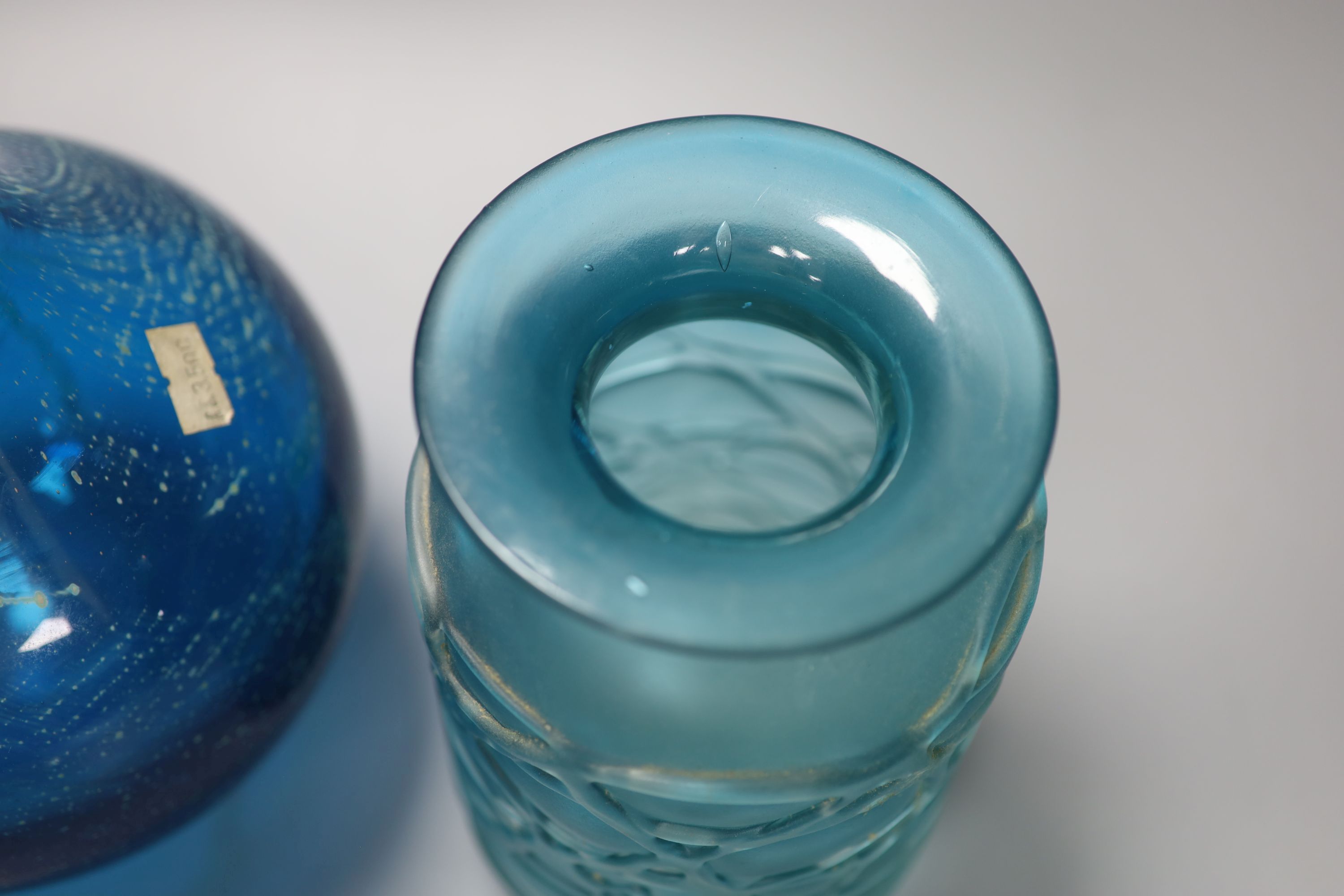 A Mdina Art Glass vase, 25cm high and a similar